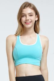 [Surpplex] CLWT4016 Color Matching Bra Top Aquamarine, Gym wear,Tank Top, yoga top, Jogging Clothes, yoga bra, Fashion Sportswear, Casual tops For Women _ Made in KOREA